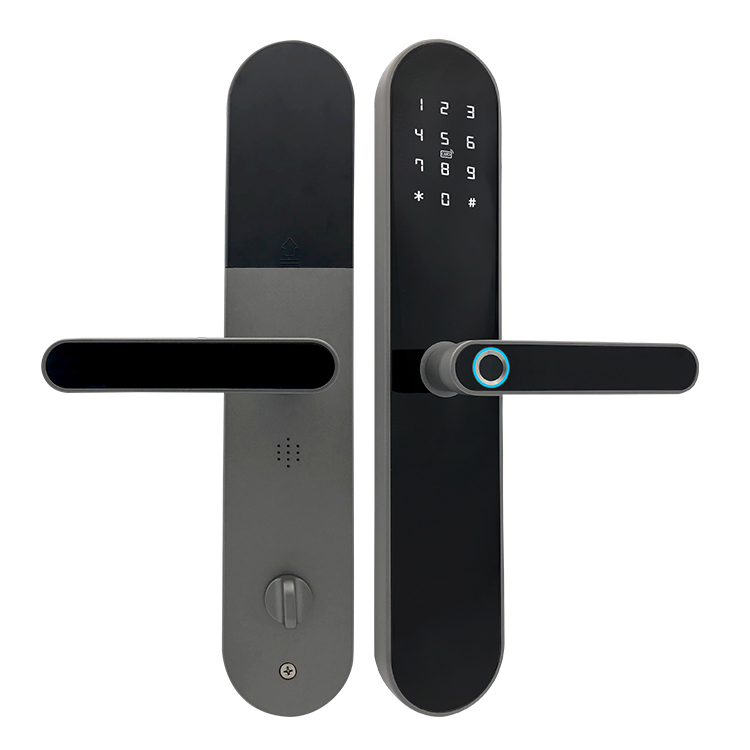 China Factory Price Fingerprint Smart Door Lock Digital M1 Card WiFi APP Bluetooth Smart Home Hotel WiFi Door Lock System