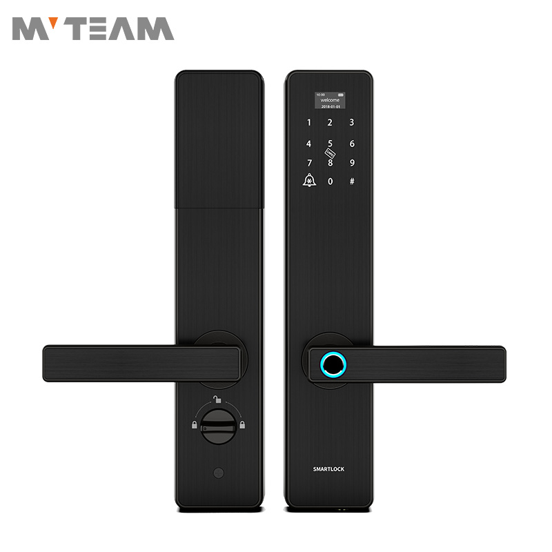 Hochwertige batteriebetriebene biometrische Fingerabdruckscanner-Türverriegelung für Tresor mit Backup-Schlüsseln, Touchscreen-Tastatur-Passwort