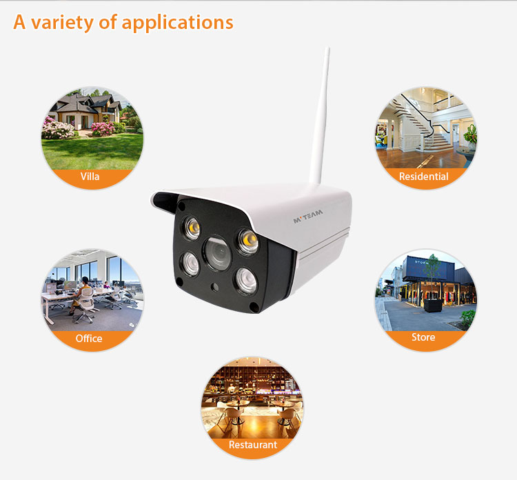 Outdoor IP WiFi Camera AI Humanoid Detection Early Warning Waterproof HD 2MP 1080P CCTV Surveillance Smart Security Camera