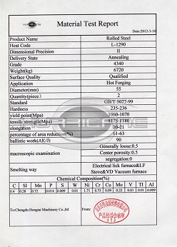 4340 material test report