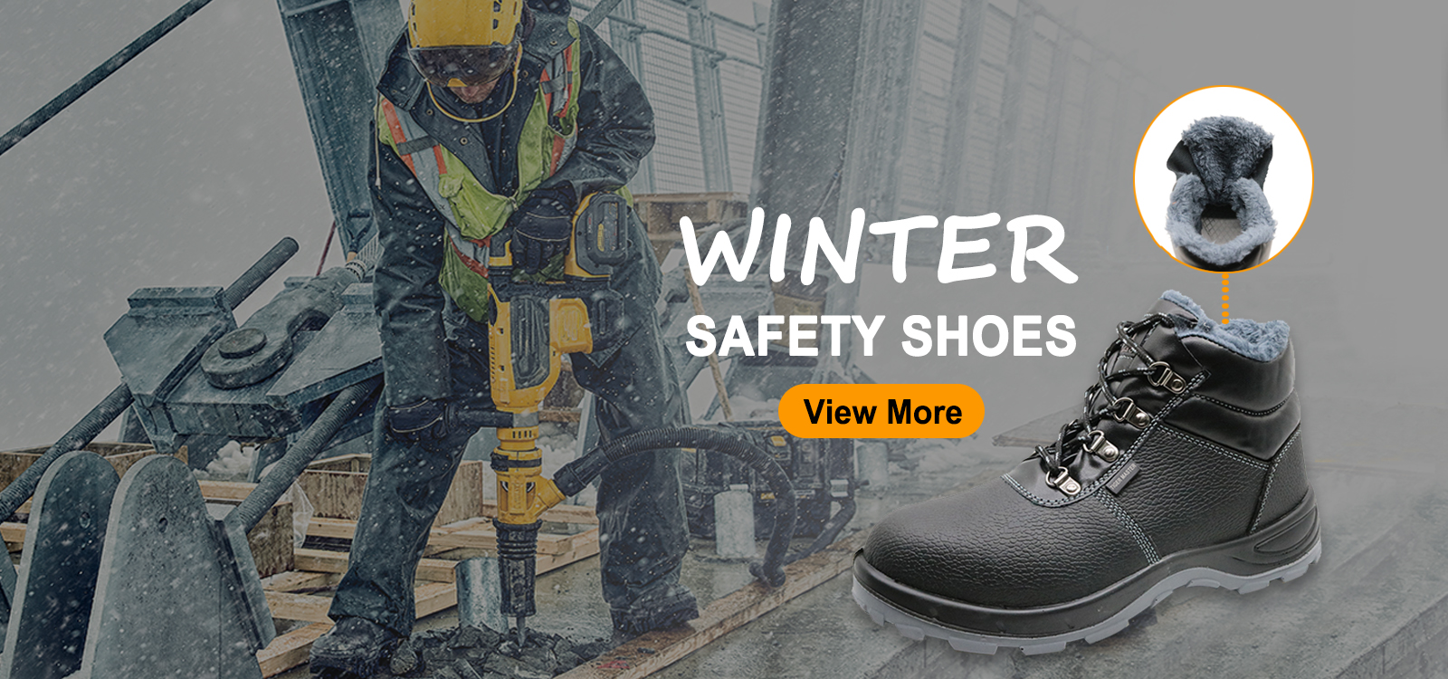 winter safety shoes banner
