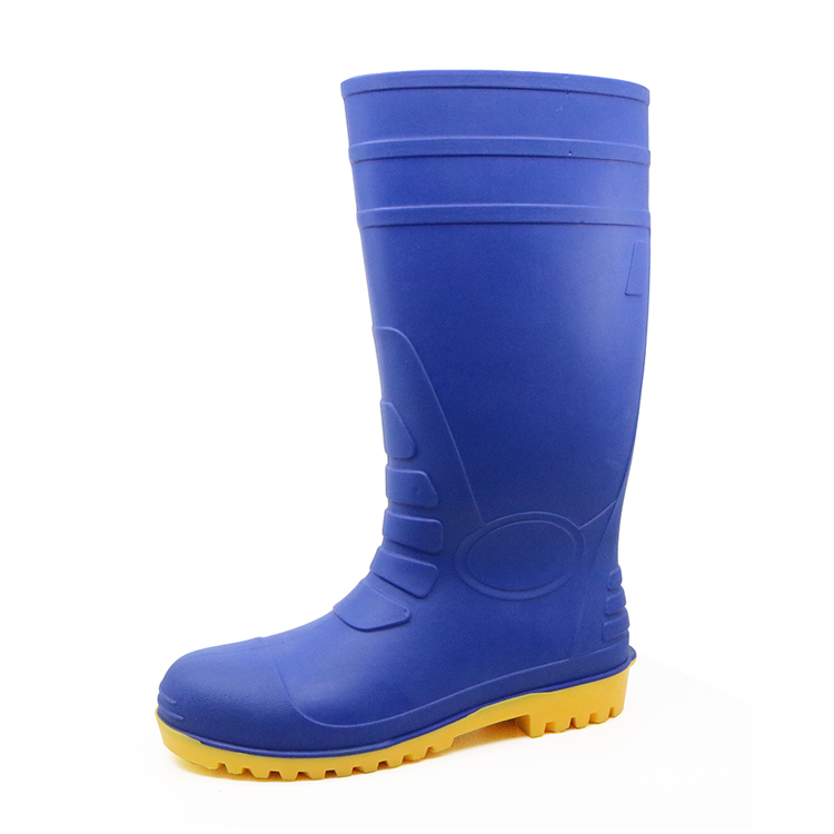 China 108-6 blue steel toe safety rain boots online manufacturer