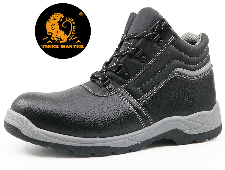 HS2018 PVC injeção de couro industrial sapatos de segurança biqueira de aço