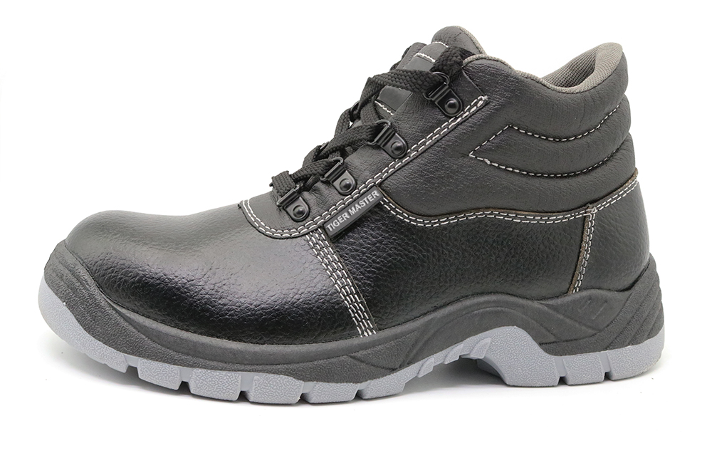 Botas de segurança de couro de injeção de pvc HS5000 sapatos