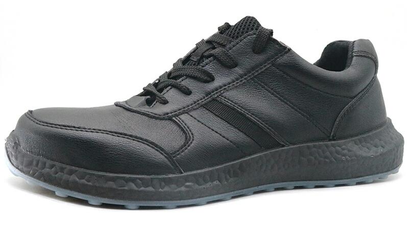 China JK014 Microfiber leather TPU sole steel toe puncture proof safety work shoes manufacturer