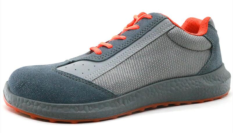 China JK015 suede leather TPU sole steel toe sport type safety shoes for work manufacturer