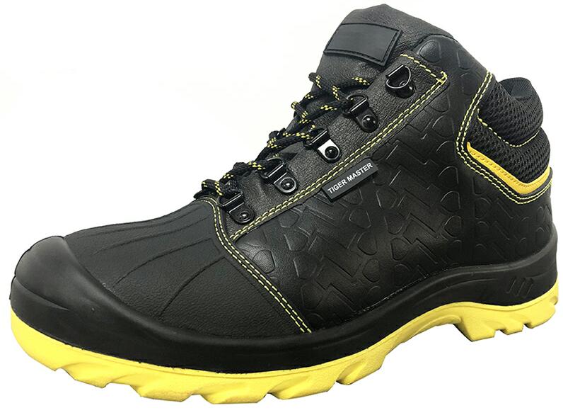 China SJ0220Y CE approved anti slip leather steel toe puncture proof safety shoes industrial manufacturer