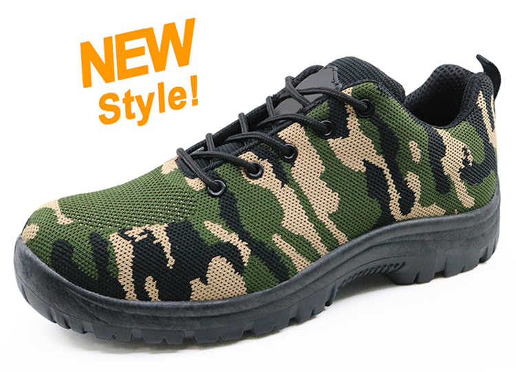 SP8084 PVC biqueira de aço de injeção de sapatos de segurança do tipo de esporte