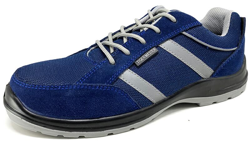 China SU035 Anti slip suede leather composite toe puncture proof sport safety shoes manufacturer