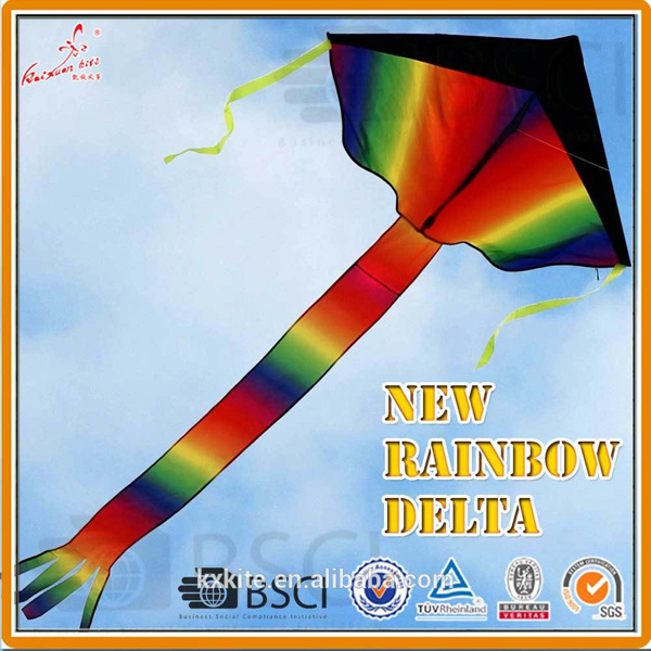 Alta Qualidade Delta Rainbow Kite For Kids