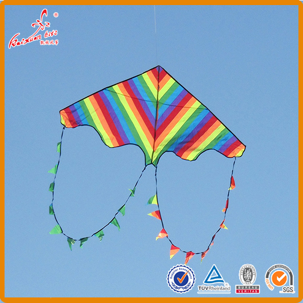 Sport extérieur Rainbow Triangle Kites pour les enfants