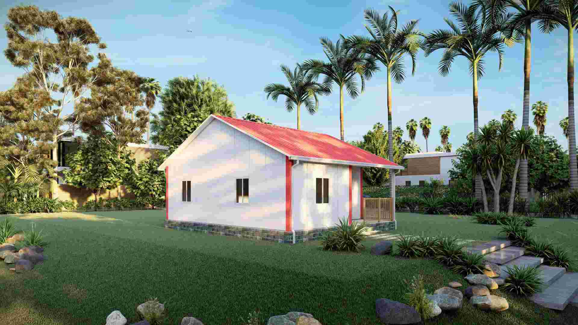 Prefab Tiny 2 Bedroom Prefab House 2B07