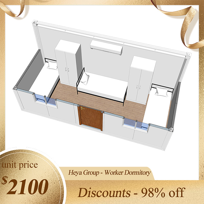 Çin düşük maliyetli düz paket konteyner emek evi