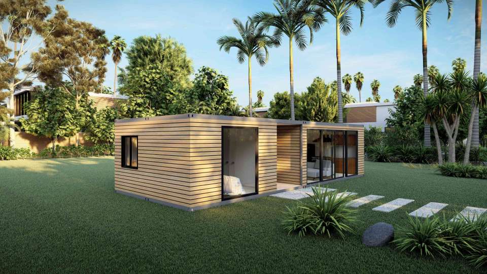 Flat Pack Shipping Prefabricated House Personal Prefab Modular Home Use-1X04