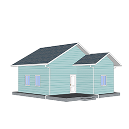 2Q01 China 2 room light gauge house ready made steel prefab house on sale