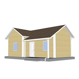 2S01 China 2 Schlafzimmer Schaumzementhaus Fertighaus für Kind