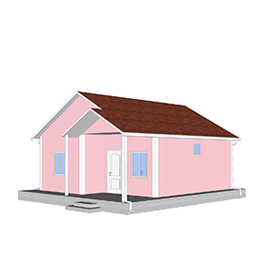 Heya-2S02 China 2 bedroom foamed cement house ready made prefab lodge manufacturer