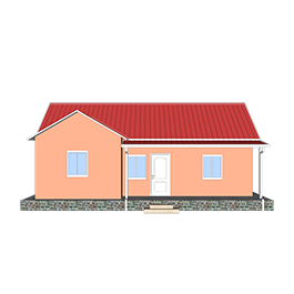 Heya-2S06 Çin 2 yatak odalı köpüklü çimento ev hızlı inşa hosue