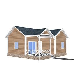 Китай 1 спальня крошечный сборный дом