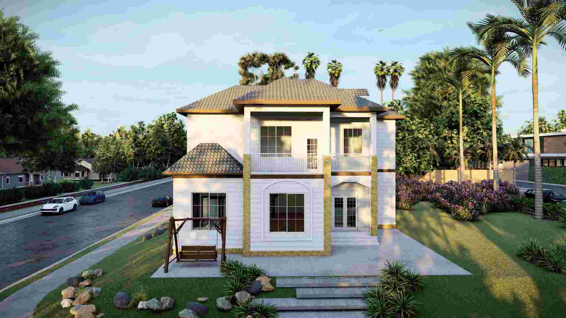 Luxus hochwertiges Prefab Light Steel Housing Villa -QB13