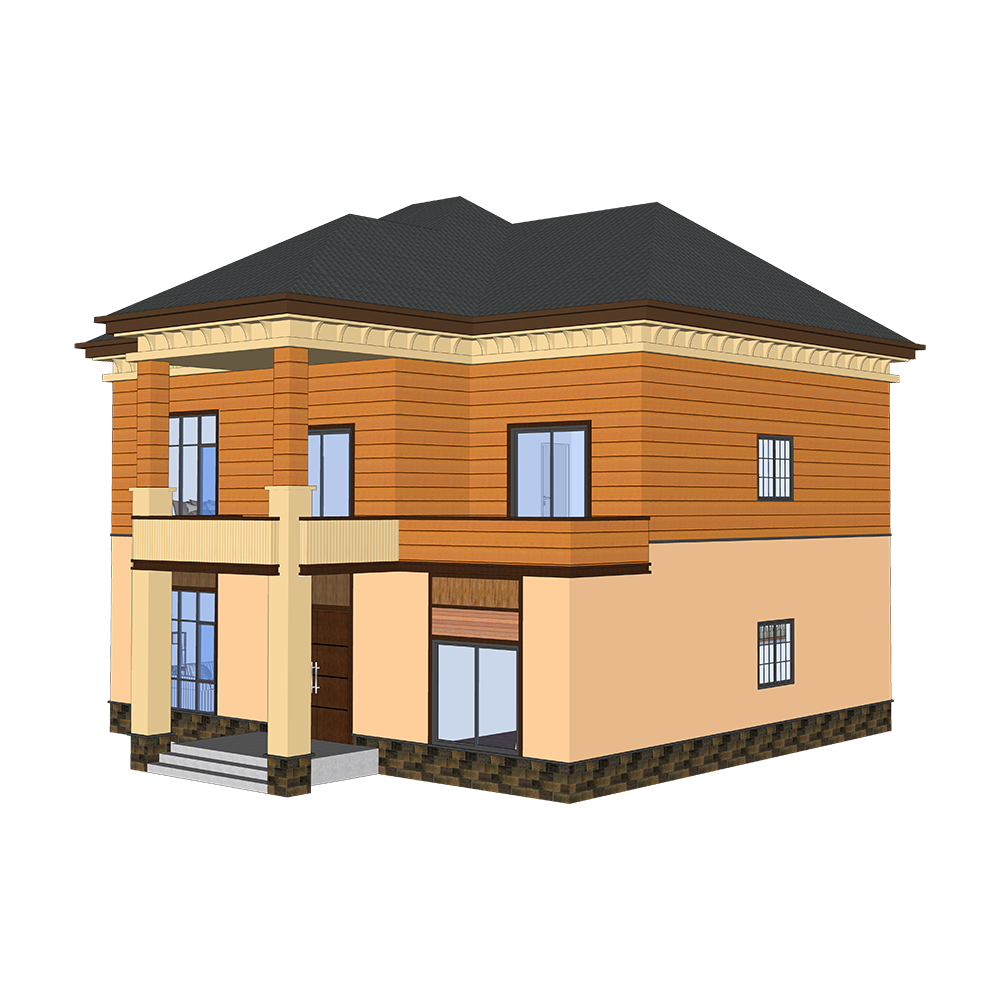 Lüks Villa - (QB17) Prefabrik çelik yapı Modern Tasarım Oturma Odası Satılık