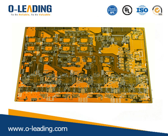 6 mulitlayer enig pcb، مع solderdmask الأصفر وسمك 2.0 ملم