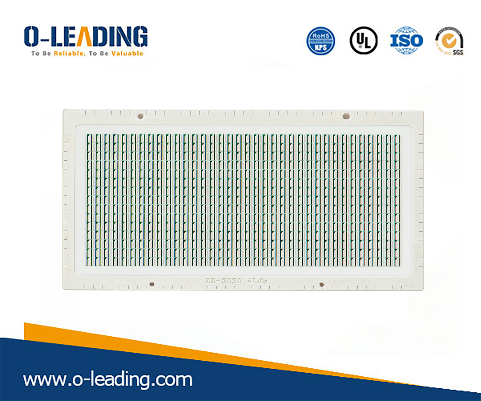 الركيزة سيراميك أكسيد الألومنيوم ثنائي الفينيل متعدد الكلور