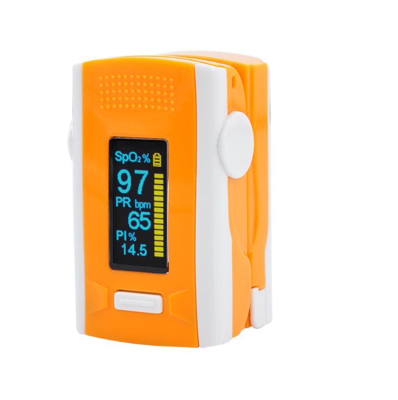 Bluetooth Blood Oxygen Medical Color LED Metene 500dl FDA Approved Fingertip Pulse Oximeterb