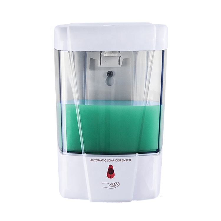 High quality electric hand sanitizer dispenser large capacity automatic plastic liquid soap dispenser