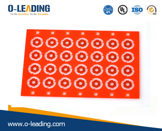 Thin Film Silicon Solar Cells Pcb, 2layer rigid PCB with red soldermask and thin board thickness 0.15mm