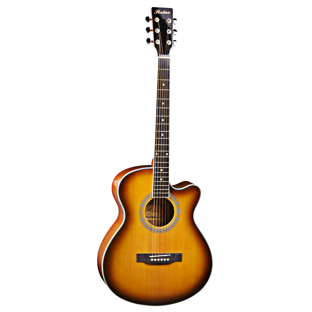 OEM acoustic guitar of spruce top with catalpa wood for ZA-412VS