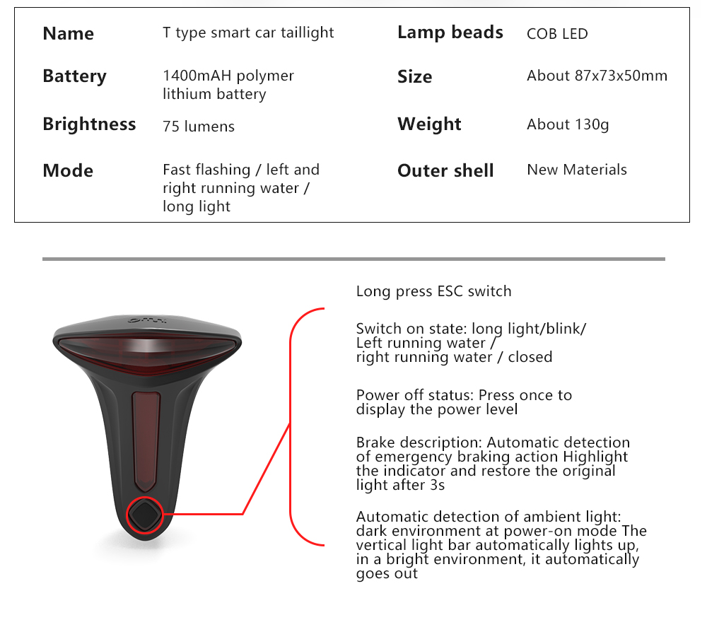 rear tail light