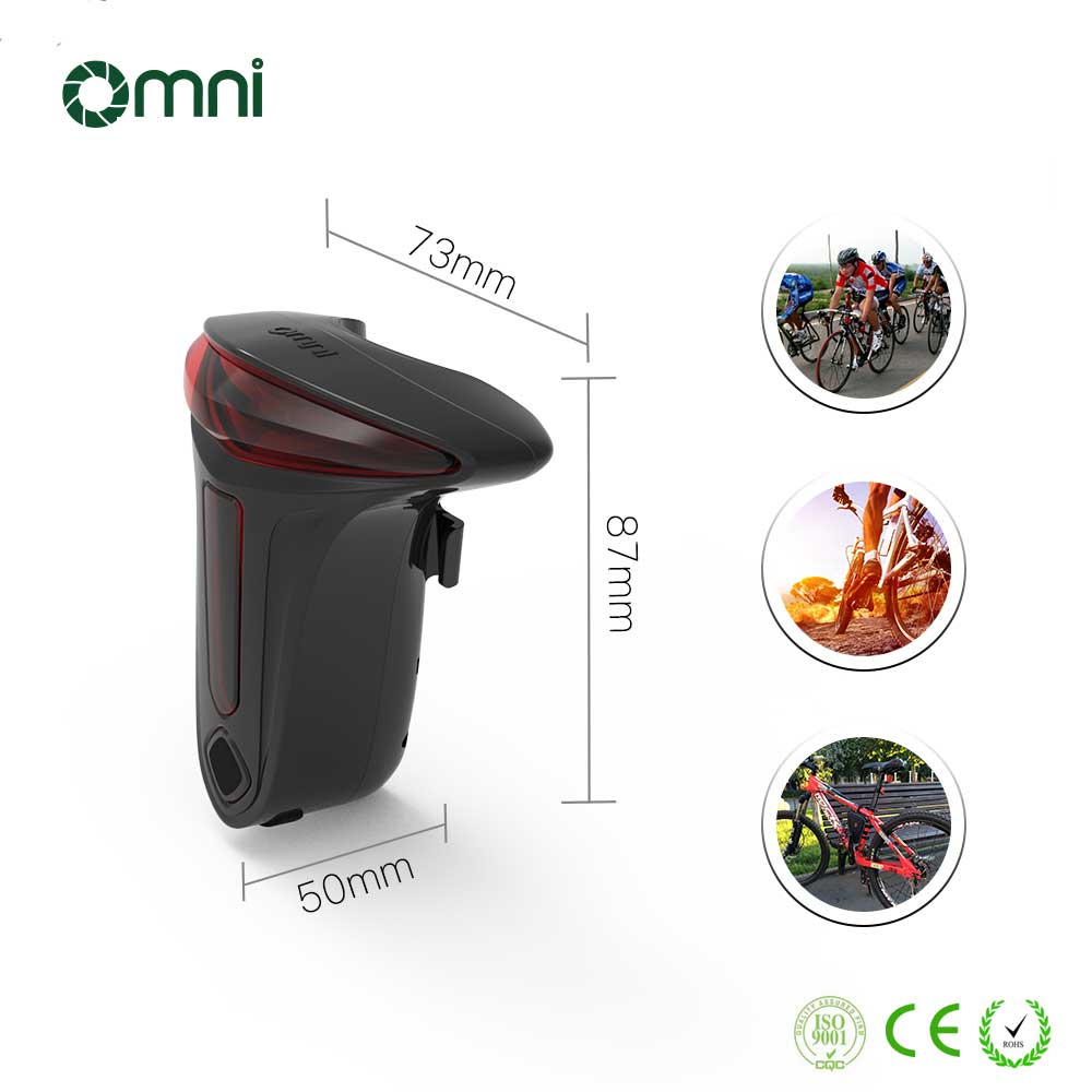 Luce per bicicletta a LED Fanale posteriore per ciclismo all'aperto Luce posteriore per mountain bike da strada impermeabile e di sicurezza