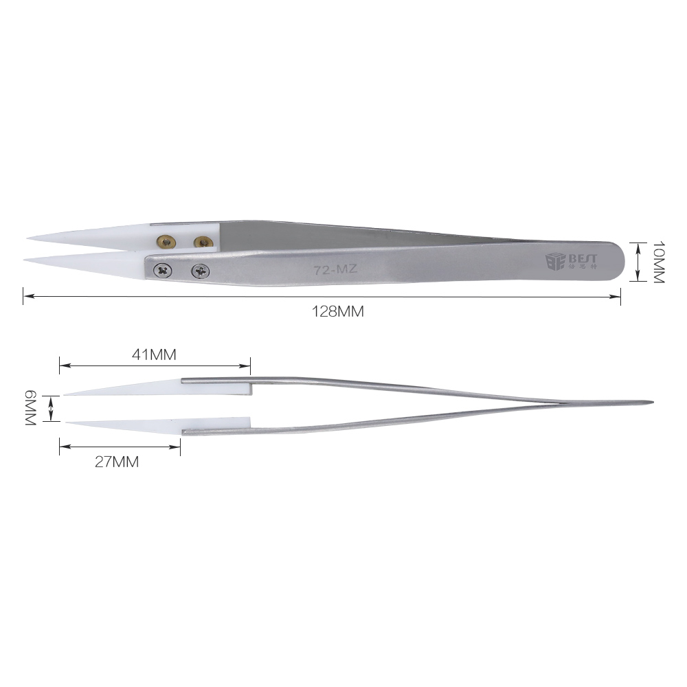 72-MZ ceramic tweezers lately popular dry herb e cigarette accessories Ceramics Tweezers