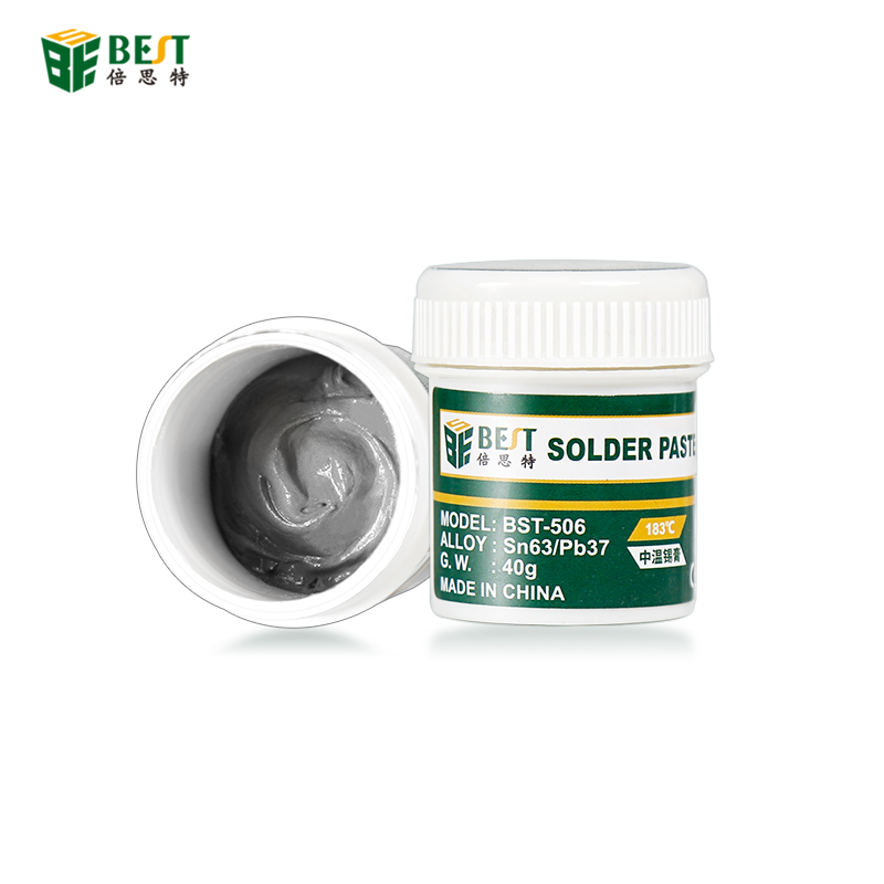 BEST-506 40g Sn63Pb37 실버 솔더링 페이스트 전자 용 주석 솔더 페이스트