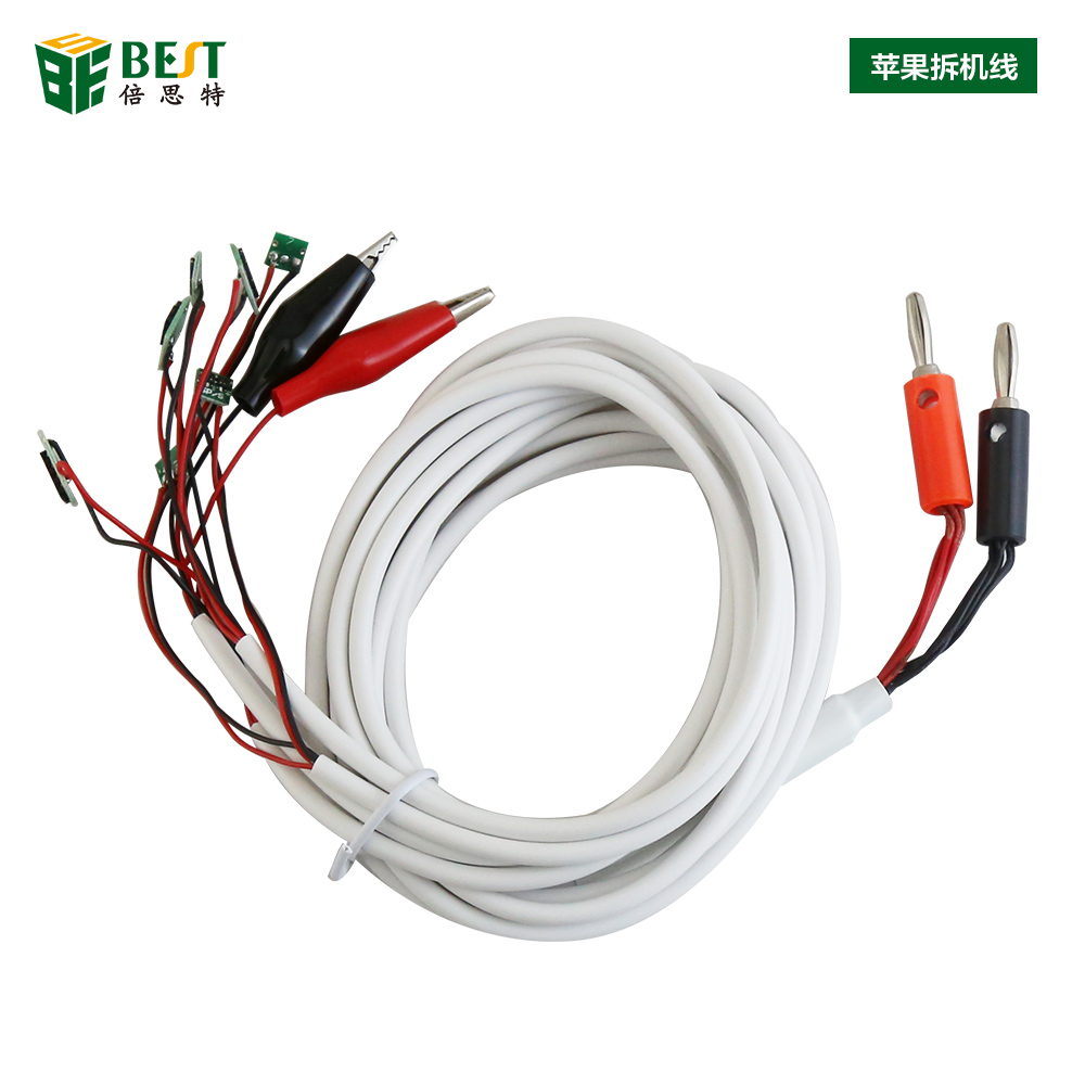 BEST 6 en 1 Profesional de alimentación de corriente continua Cable de prueba de corriente para iPhone 6 Plus 5S 5 4S 4 Herramientas de reparación