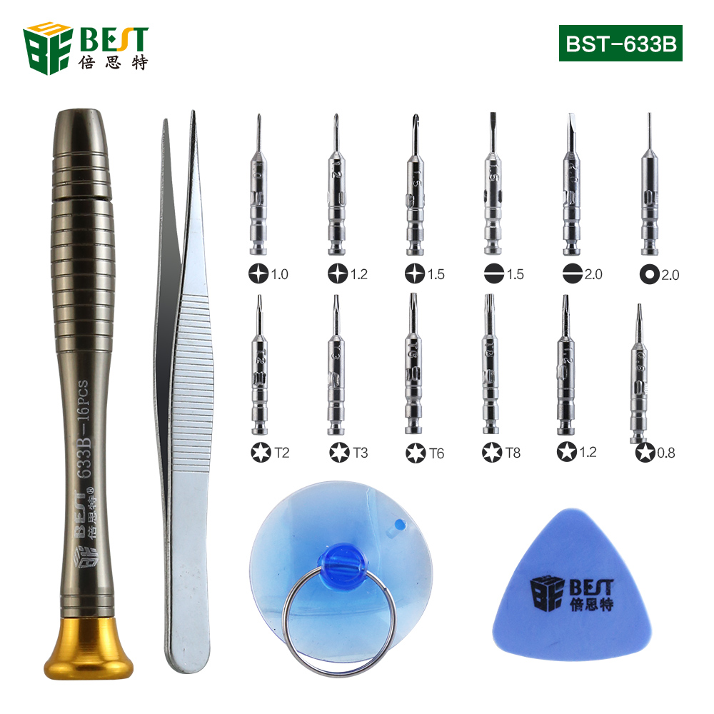 BEST-663 All in One Chrome Vanadium ชุดไขควงสำหรับแล็ปท็อปโทรศัพท์มือถือโทรศัพท์ Macbook ซ่อมแซมและต่อเติม