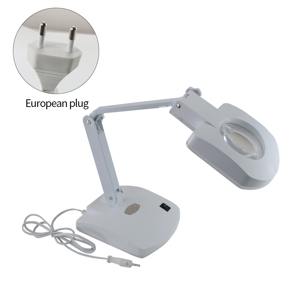 BEST-8611BL Table magnifying glass with light stand