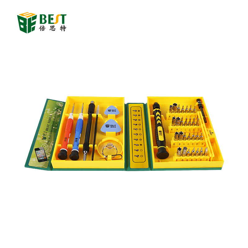BEST-8921 طقم أدوات إصلاح عالمي 38pcs للهاتف المحمول أدوات إصلاح