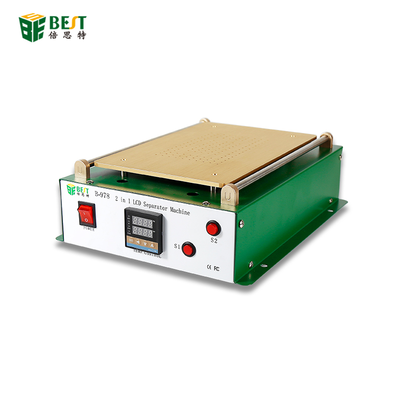 BEST 978 Auto Heizung Metall Telefon iPad Reparaturmaschine Glasentfernung Heizplattform Platte LCD-Bildschirm Separator Maschine