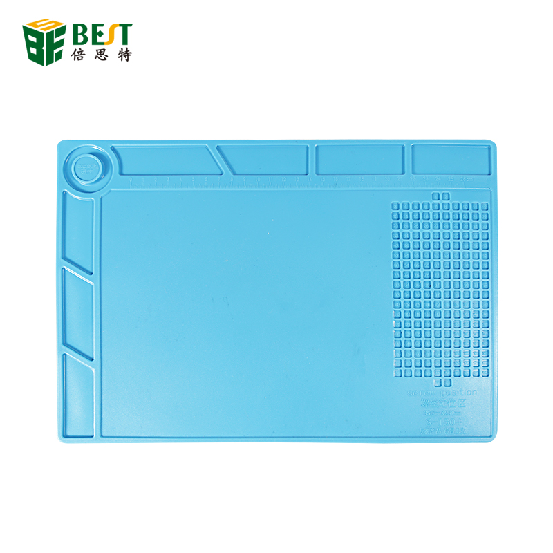 BEST S-130 + Plataforma de Manutenção Isolamento Reparação Magnética Almofada de Isolamento Solda Silicone Resistente Ao Calor Esteira de Tabela