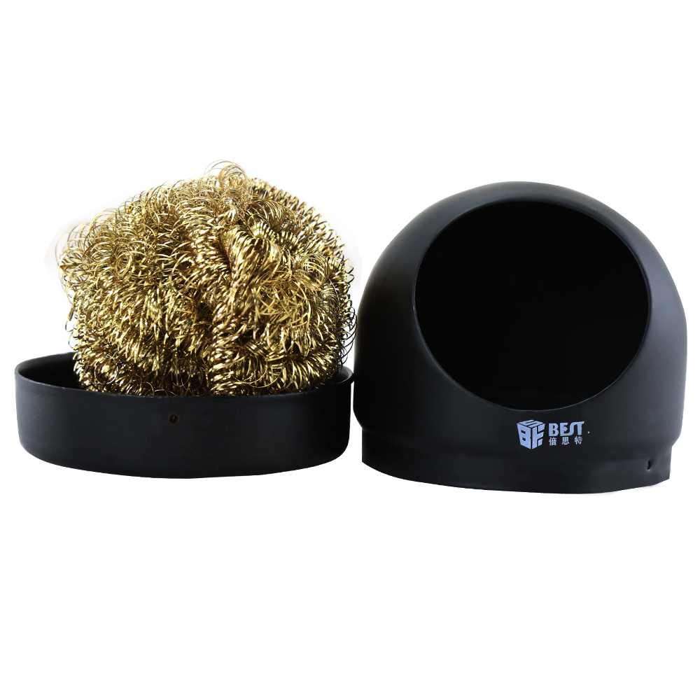 MELHOR ponta de ferro de solda bola limpa Remover Fio Esponja Scrubber Steer Wire Ball