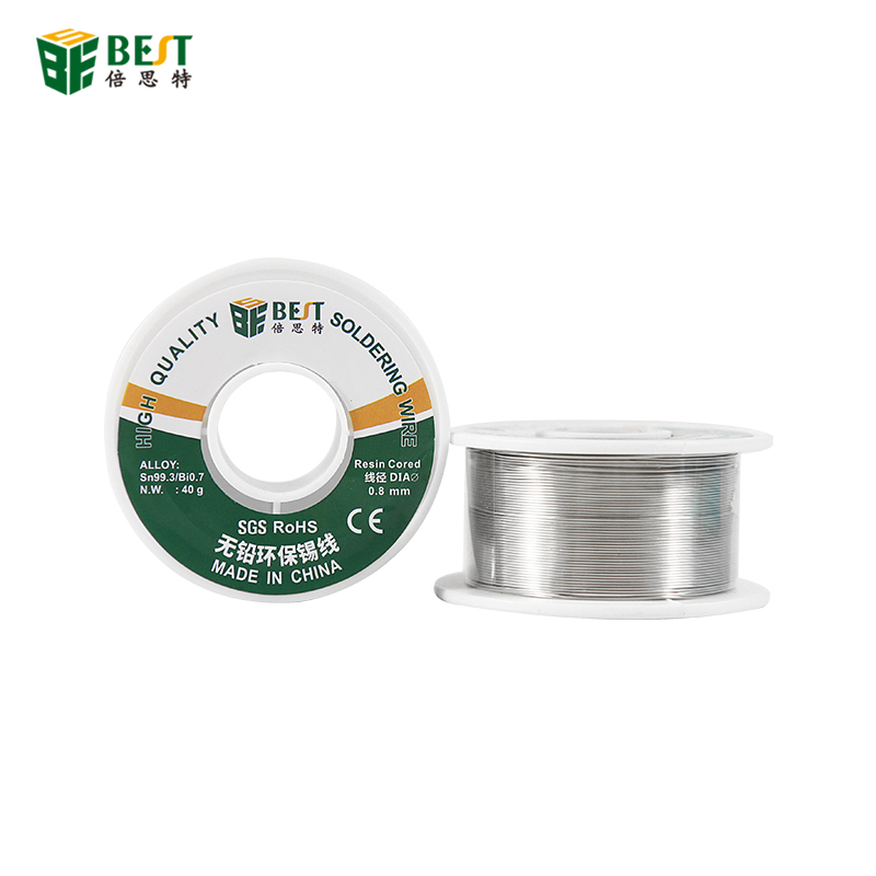 BESTOOL 40g Saldatura senza piombo Filo di saldatura 0,4 / 0,8 mm Senza piombo Senza piombo Nucleo di flusso per saldatura elettrica