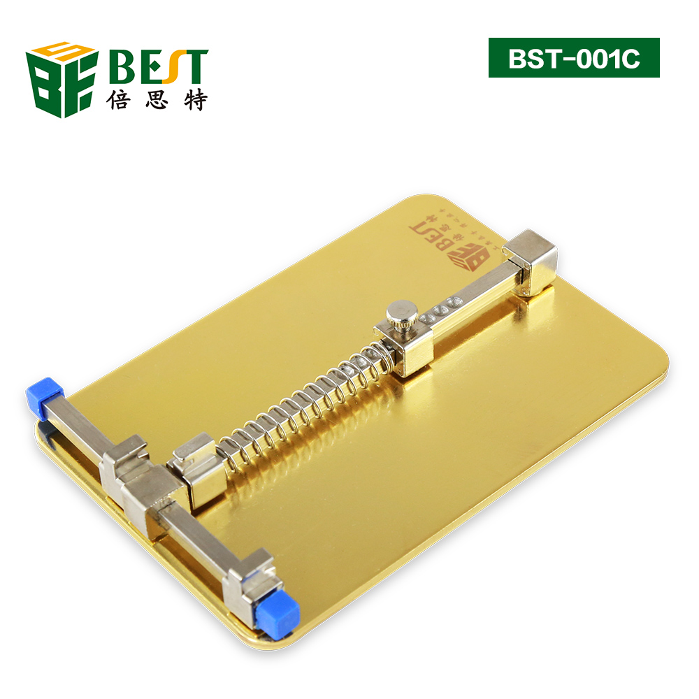 BST-001C แผงสเตนเลส DIYFIX บอร์ด PCB ผู้ถือ Fixture สถานีงานสำหรับเครื่องมือซ่อมแซมชิป