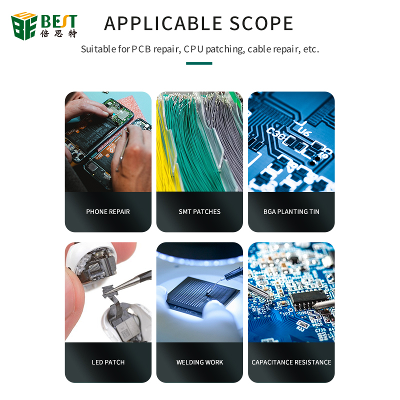 BST-065 high anti-interference precision mobile phone repair flying line ultra-fine silver flying wire PCB cable repair CPU supplement