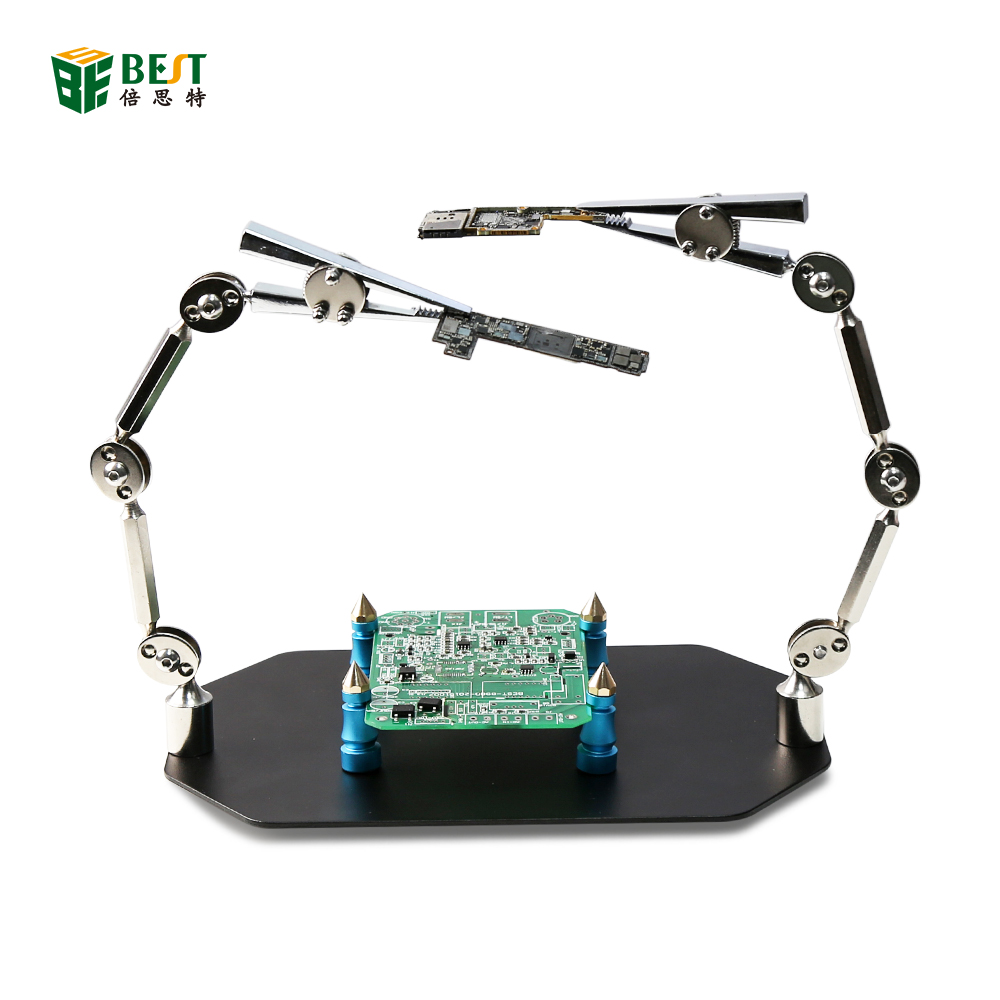 BST-168K Clamp Raying Porting Руки Инструмент PCB Держатель доски Джиг Стенд 2 Металлический Гибкий Клип Alligator