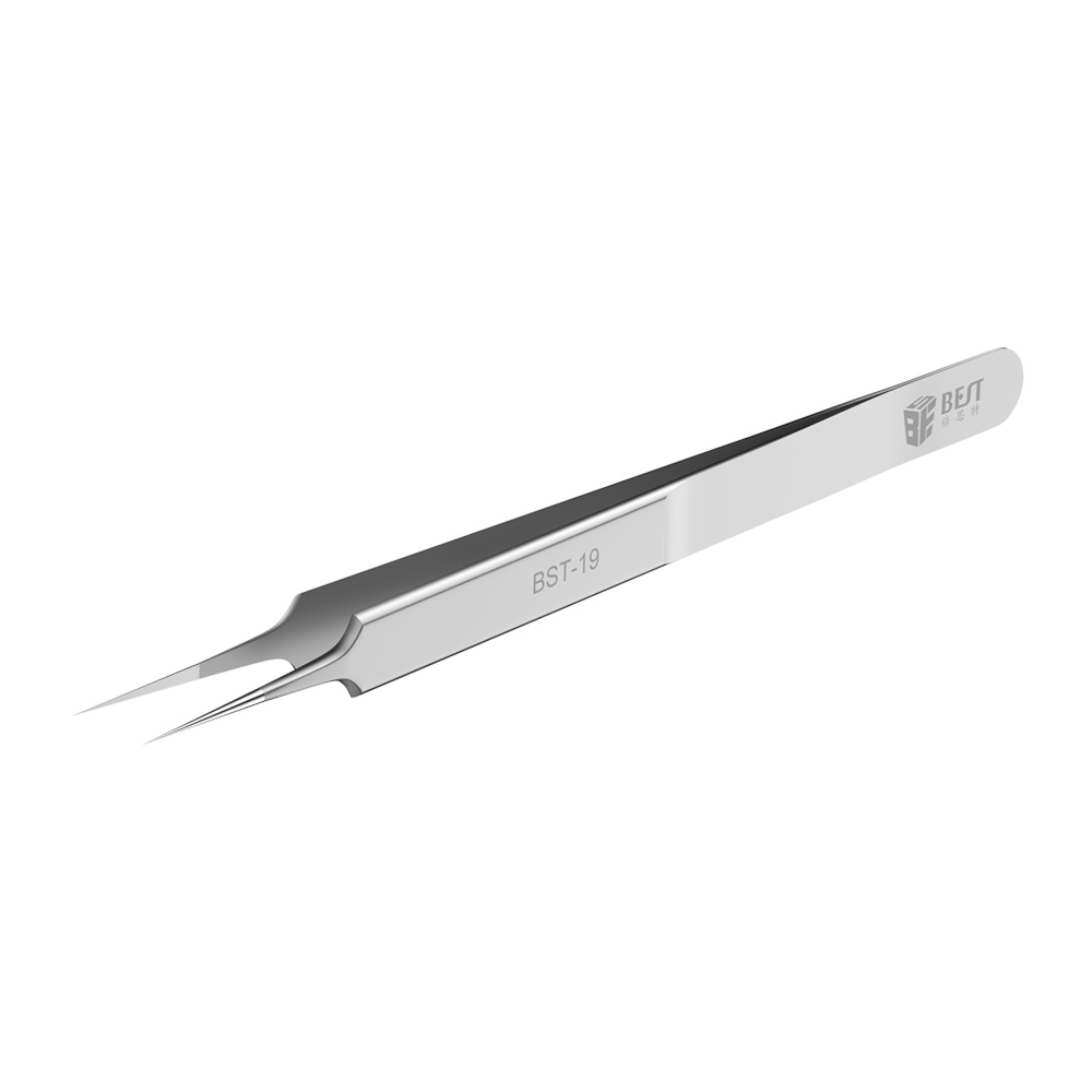 BST-19 La más nueva de alta calidad extra larga de alta calidad de precisión de chip de acero inoxidable Conductor Pinzas de alambre Extensión de pestañas Volume Tweezers