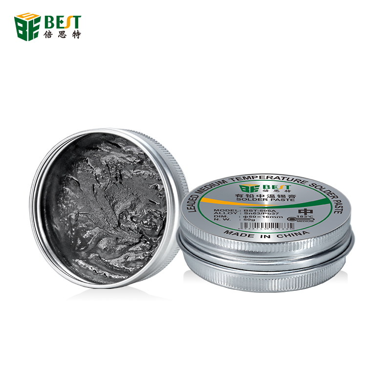 BST- 506A 50g 183 Degree soldering Paste Flux Solder tin Sn63/Pb37 For Soldering station iron circuit board SMT