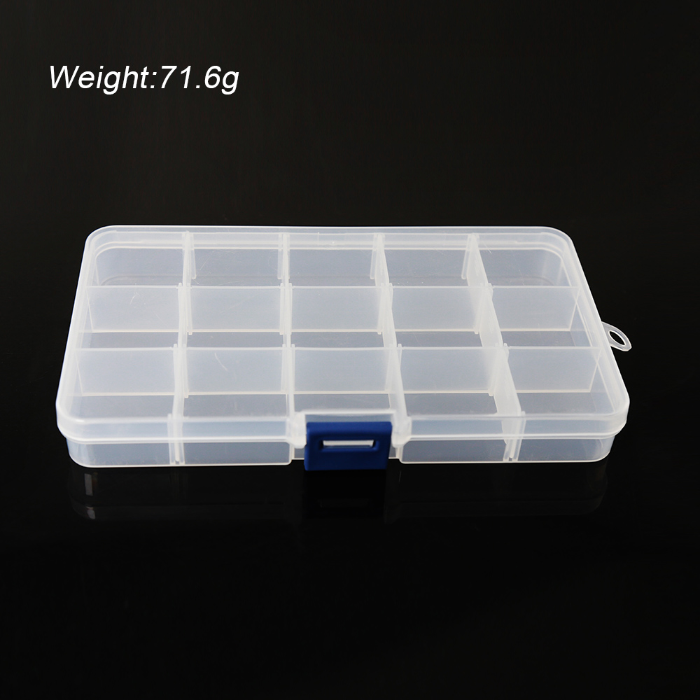 BST-657 15 lattices Transparent plastic storage box