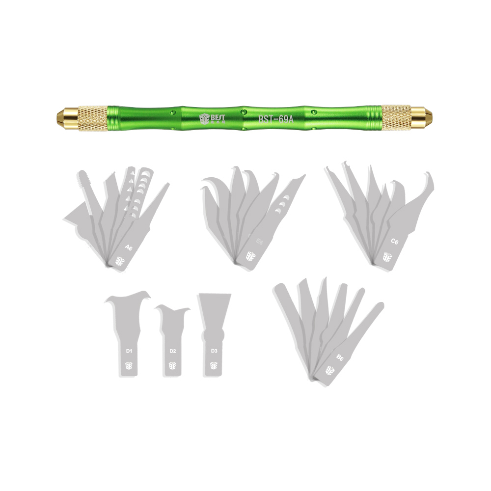 BST-69A 27 شفرات حرفة قطع سكين DIY نحت سكين هدم إصلاح وحدة المعالجة المركزية نموذج أدوات إصلاح